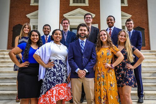 Resident Staff in front of the Rotunda